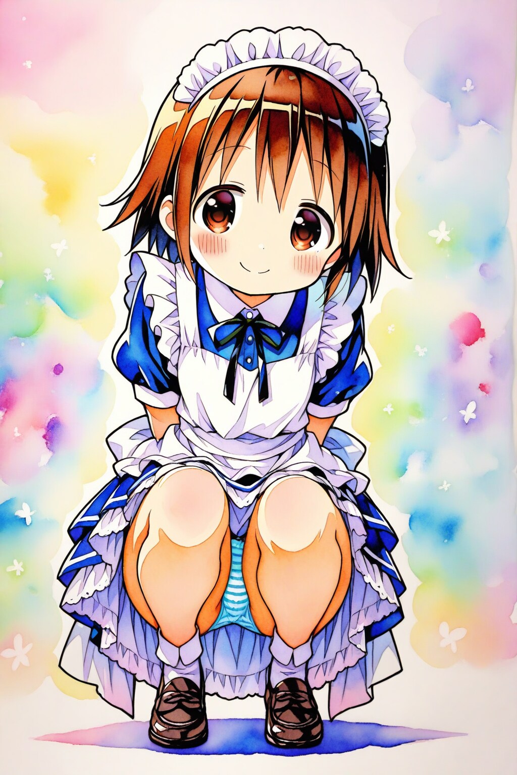 Squatting Girl