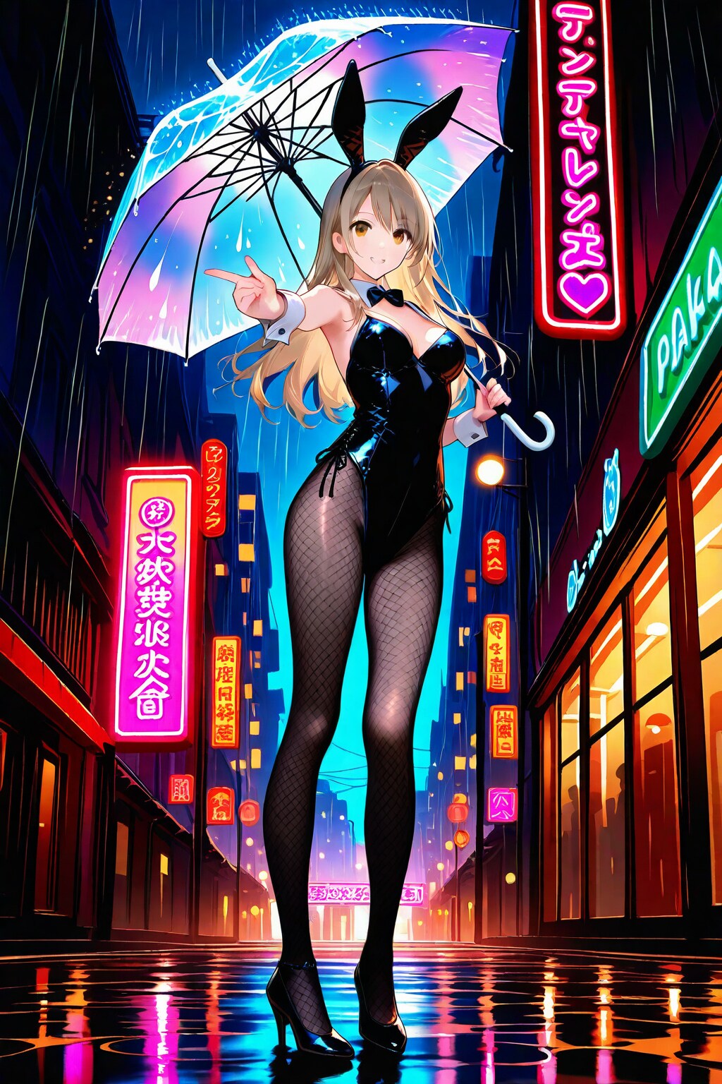 雨の日のバニーガール