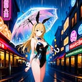 雨の日のバニーガール 3枚目