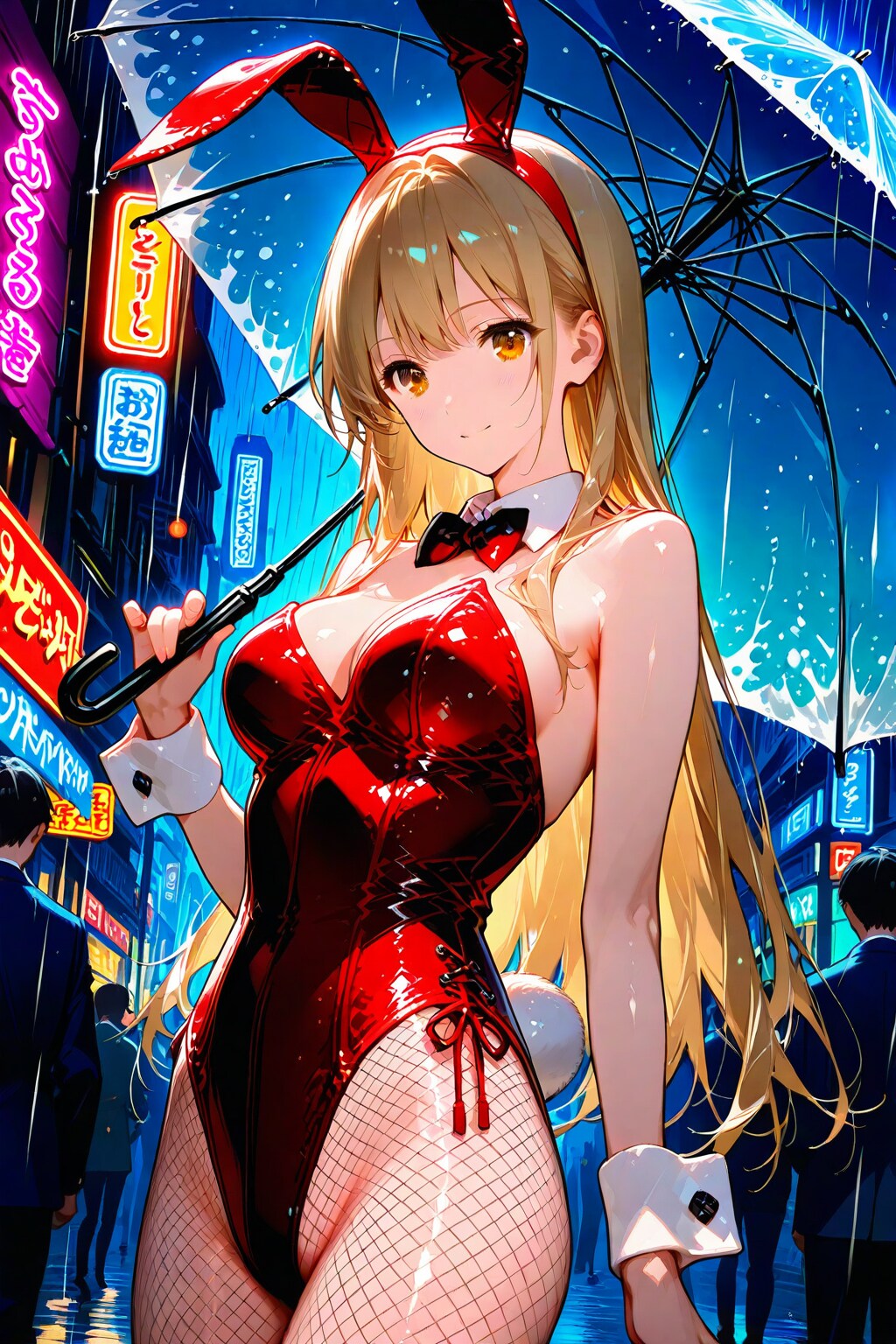 雨の日のバニーガール