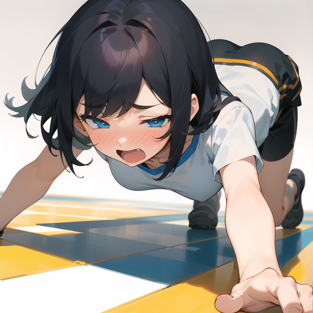 ふぬぬ…もうムリ〜