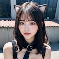 猫耳ボンテージでポロリ 7枚目