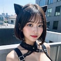猫耳ボンテージでポロリ 11枚目
