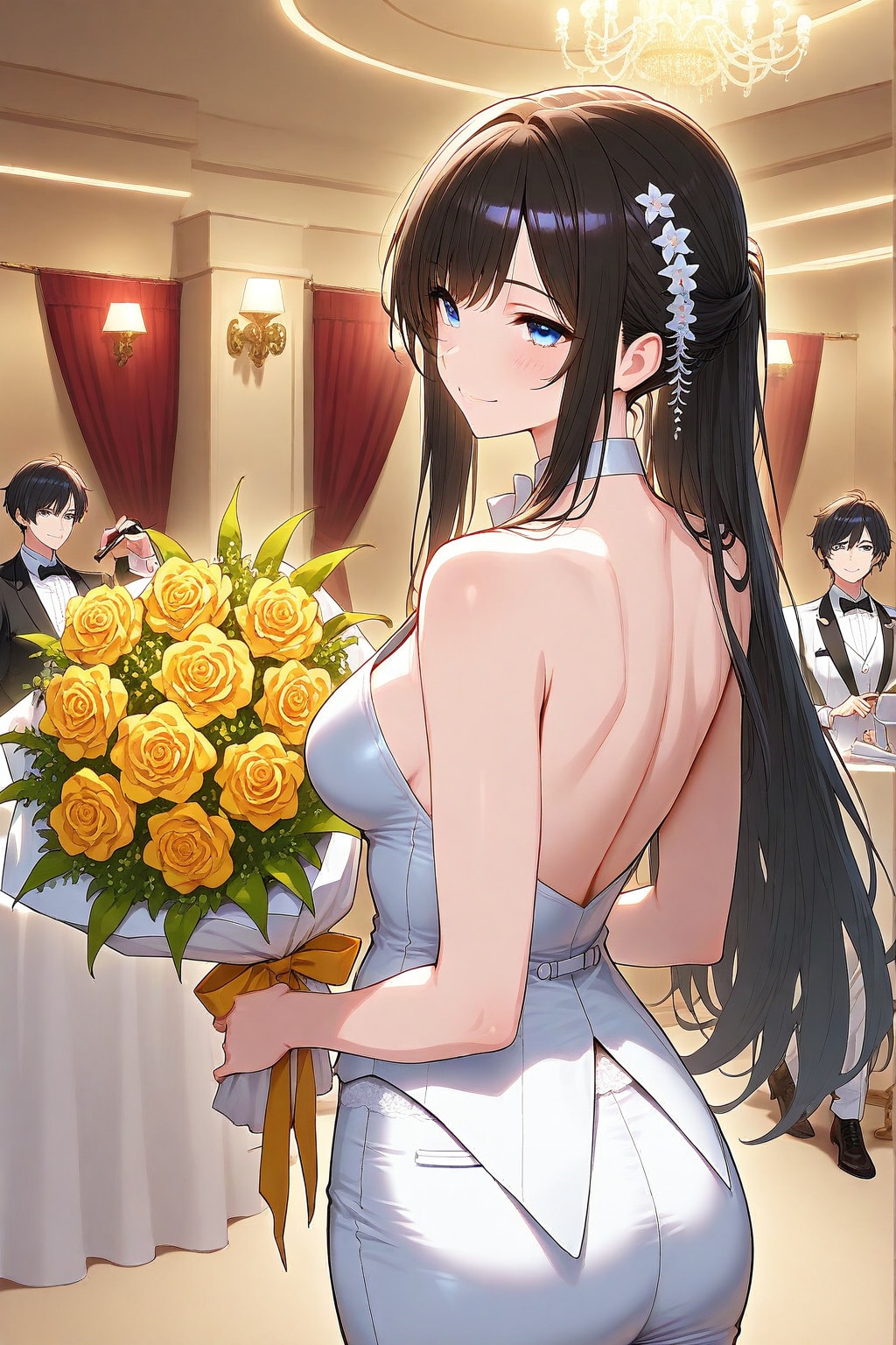 タキシードを着た葵さん