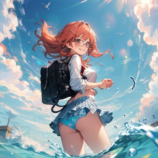 海だー！