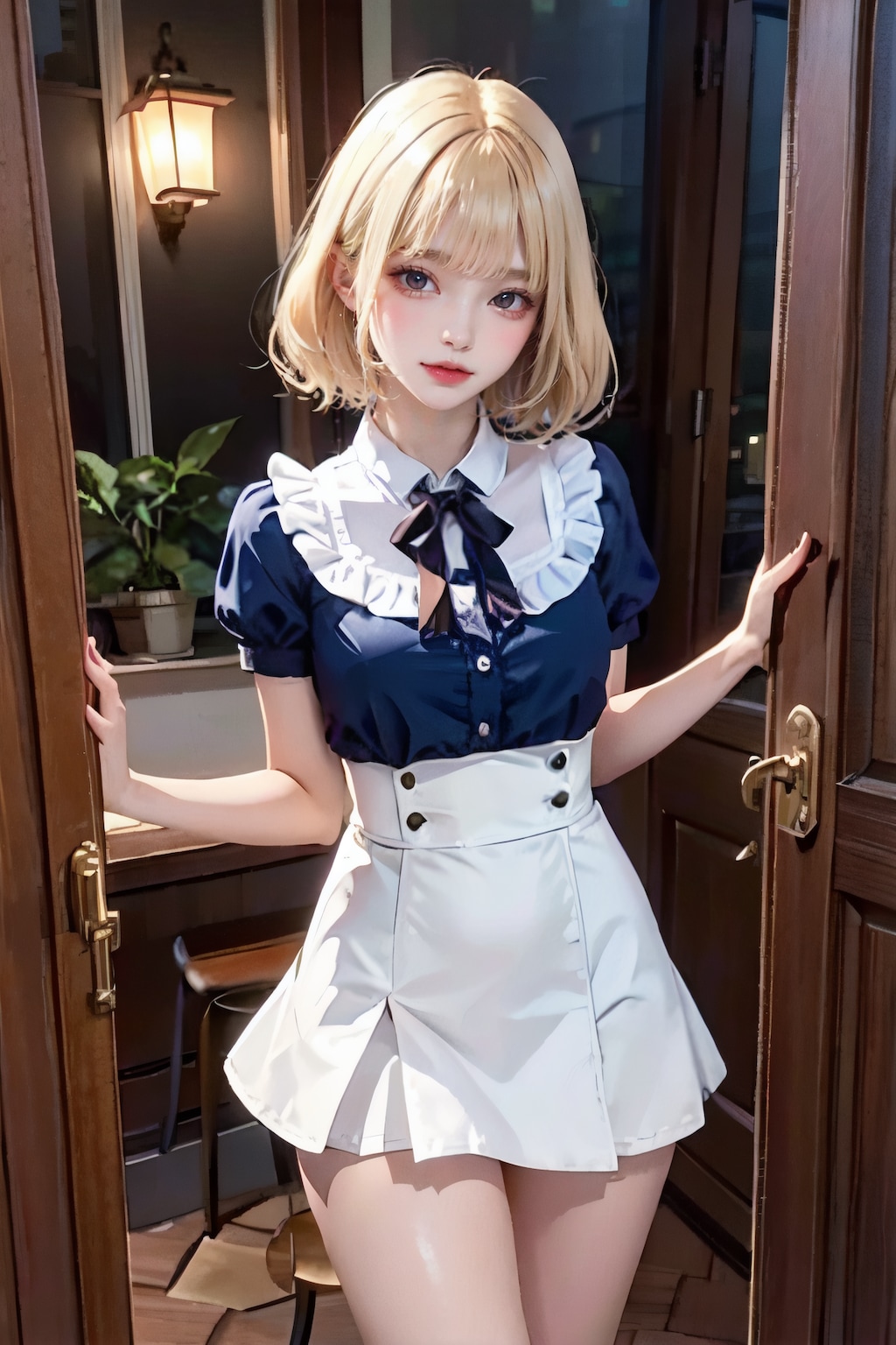 blonde-short hair