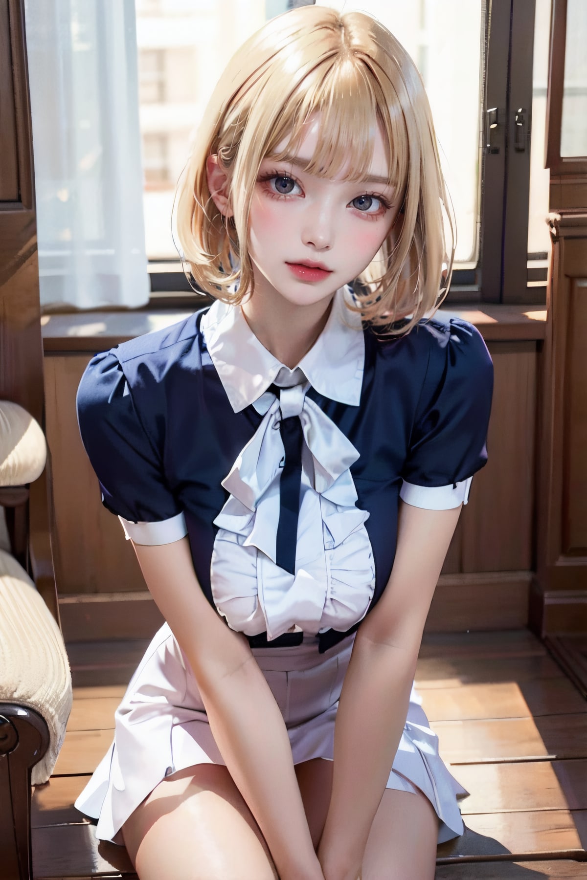 blonde-short hair