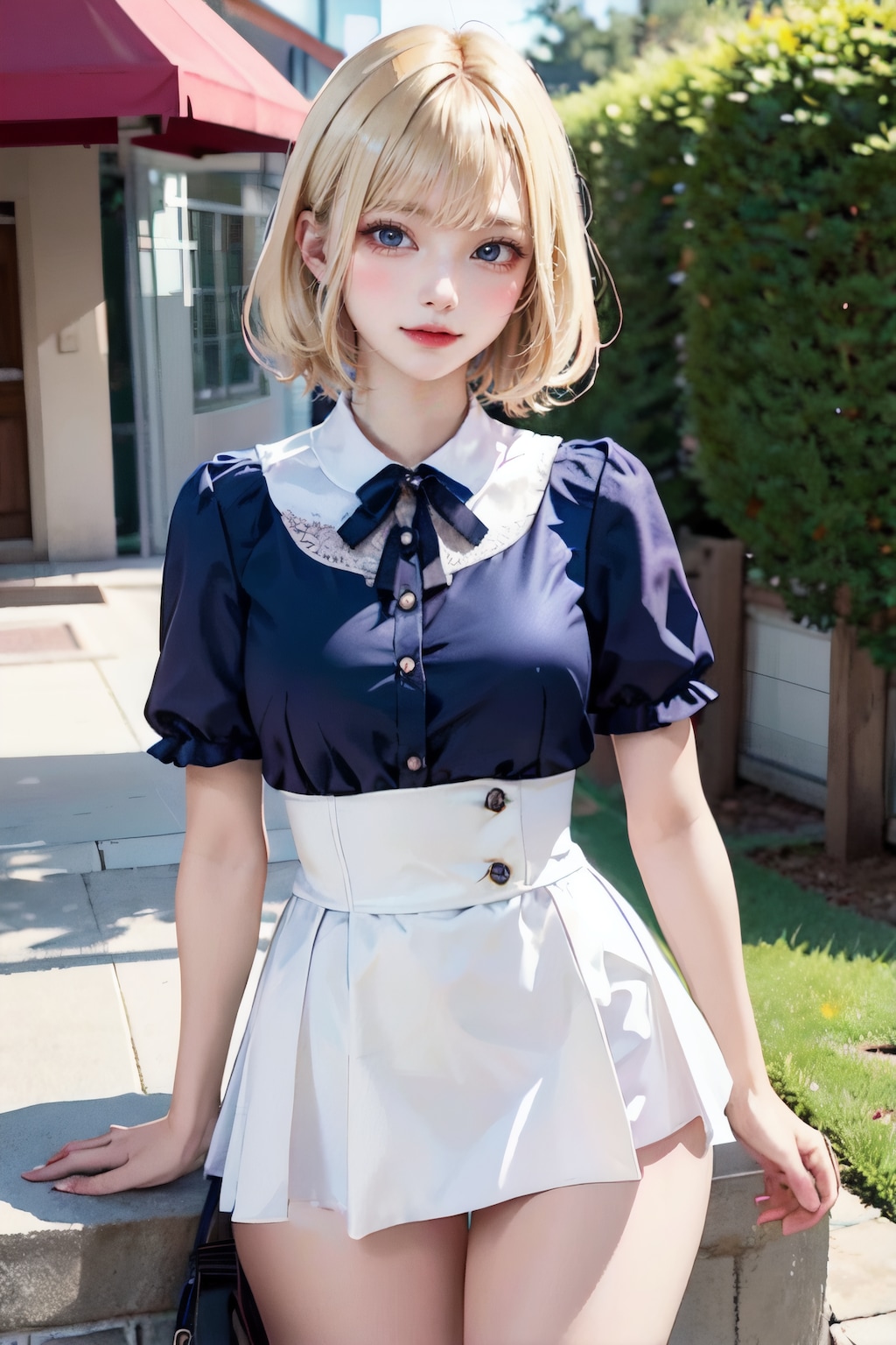 blonde-short hair