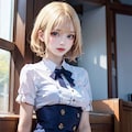 blonde-short hair 2枚目