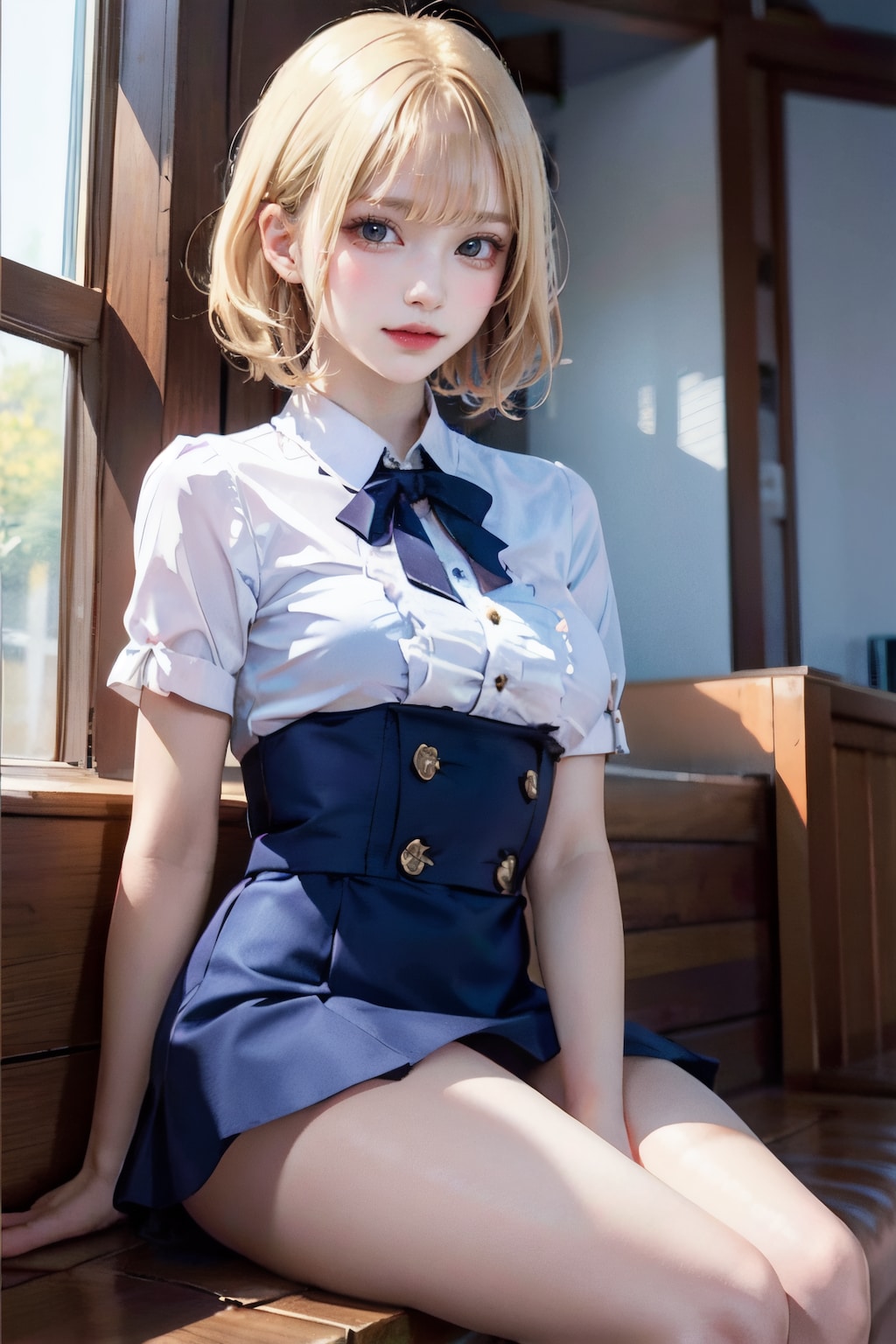 blonde-short hair
