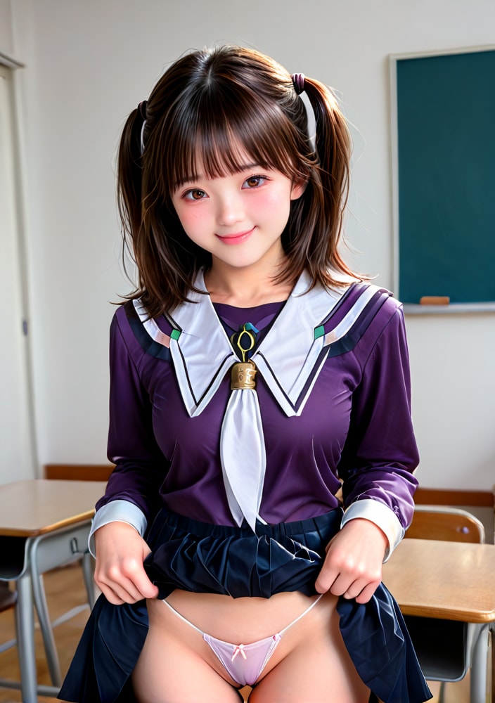 コスプレ彼女のパンチラ