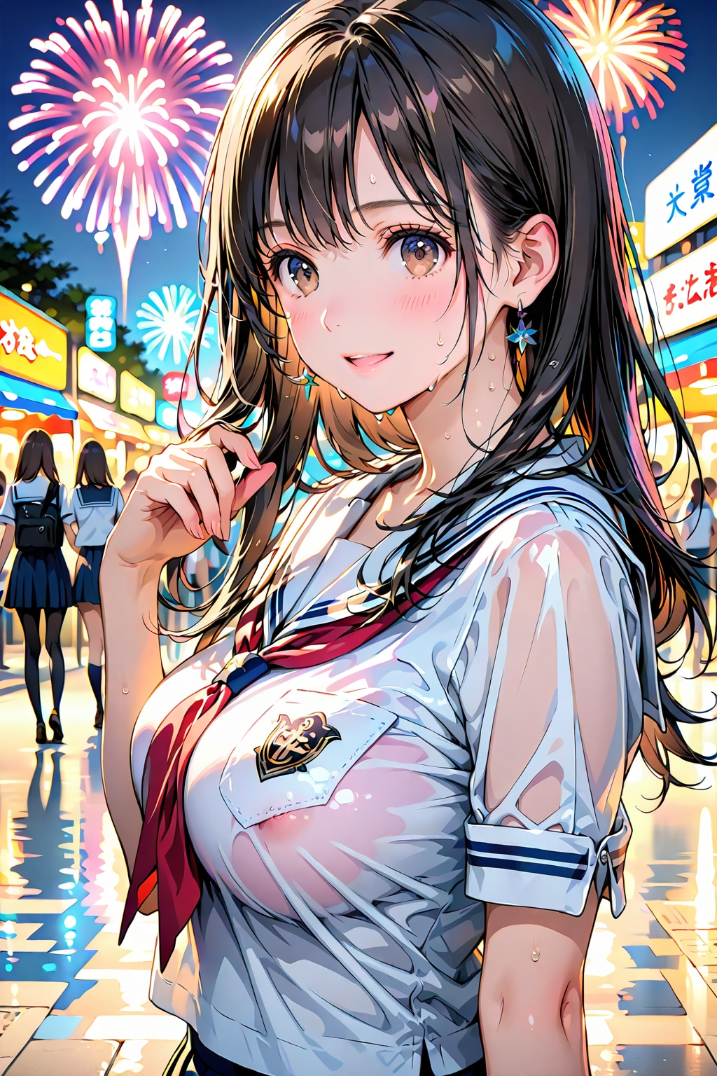夕立の後