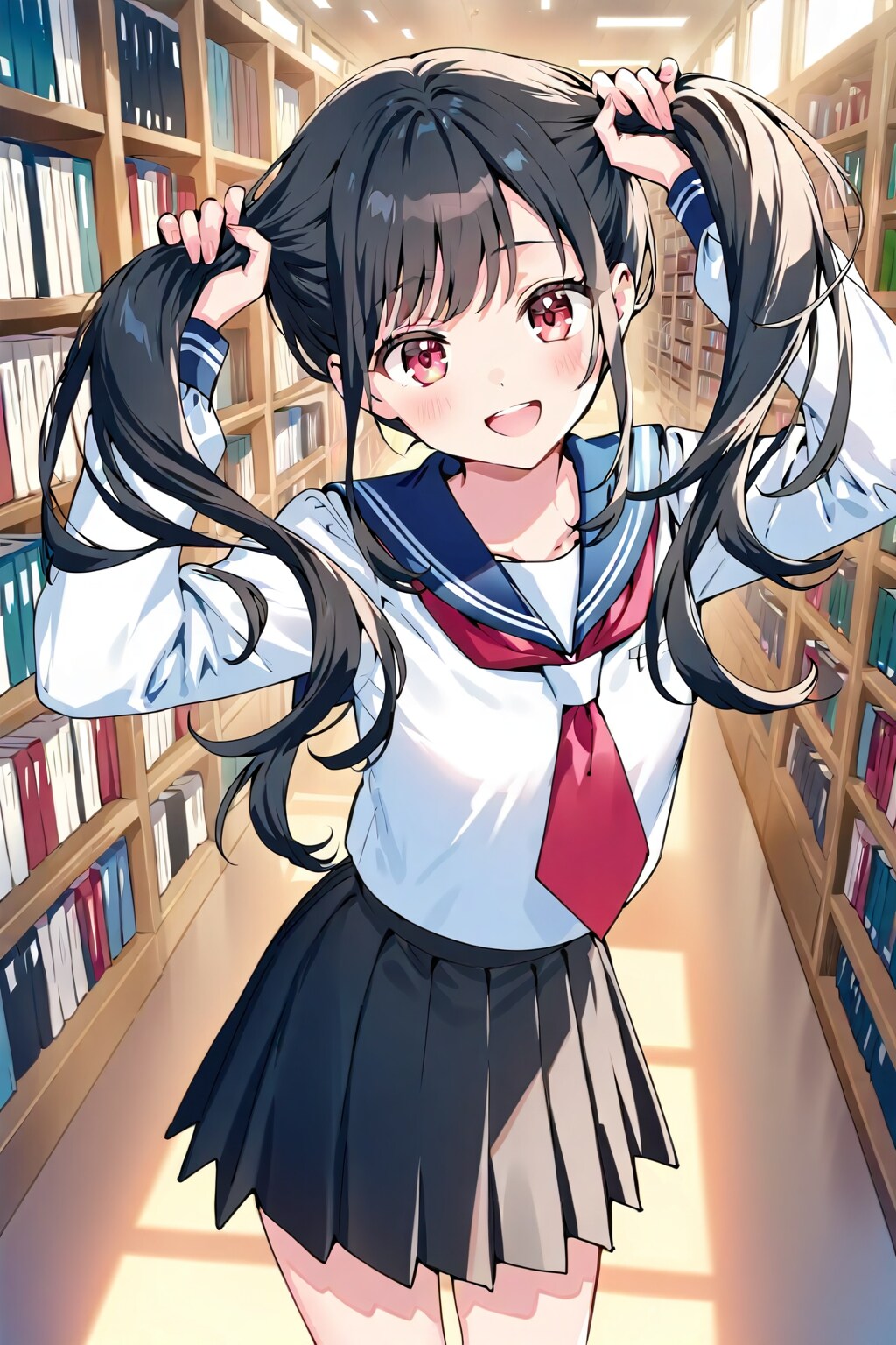 手ツインテ | の人気AIイラスト・グラビア