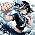 互角場面 （マンガ習作とキャラ絵） 4枚目