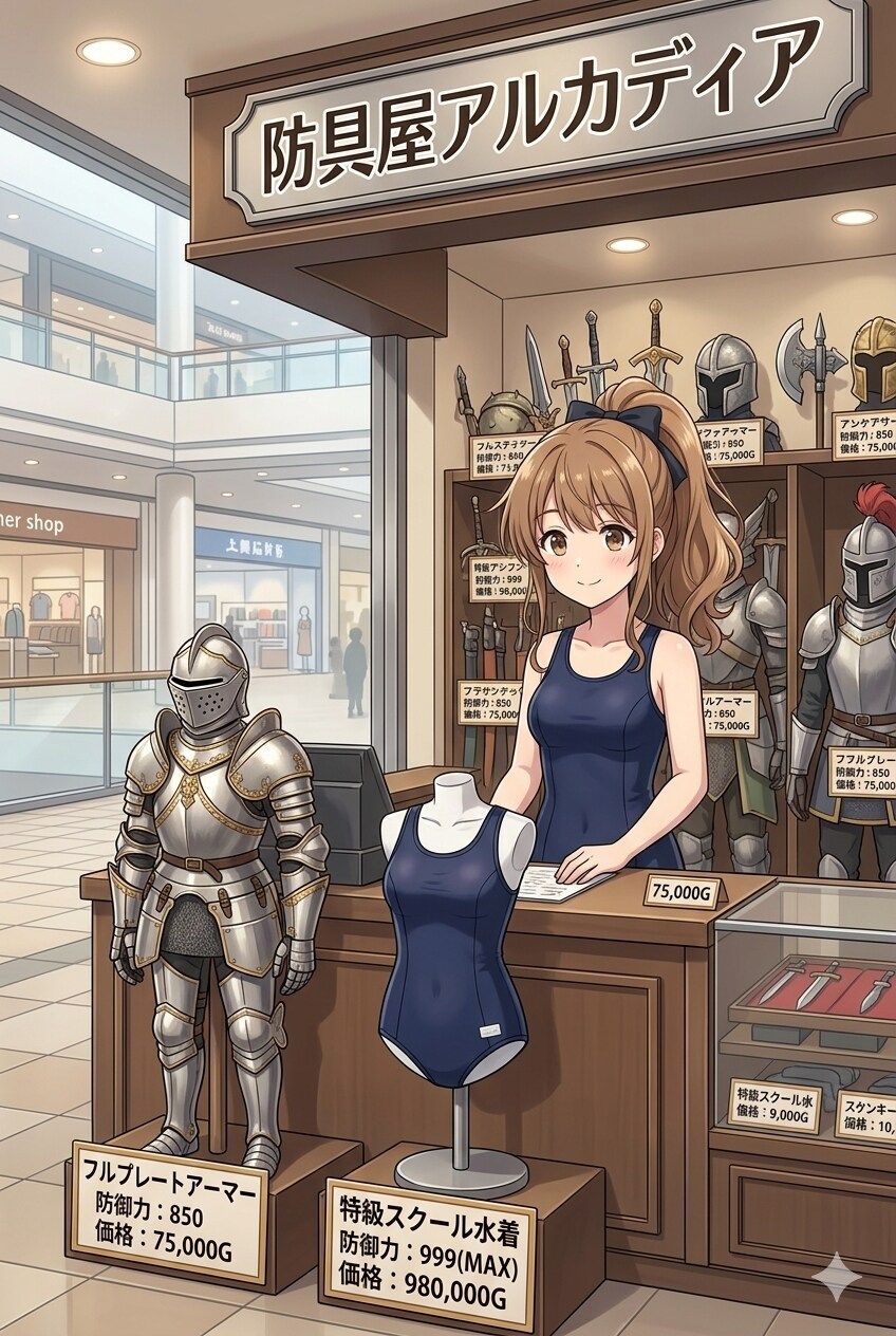 鎧＜スク水