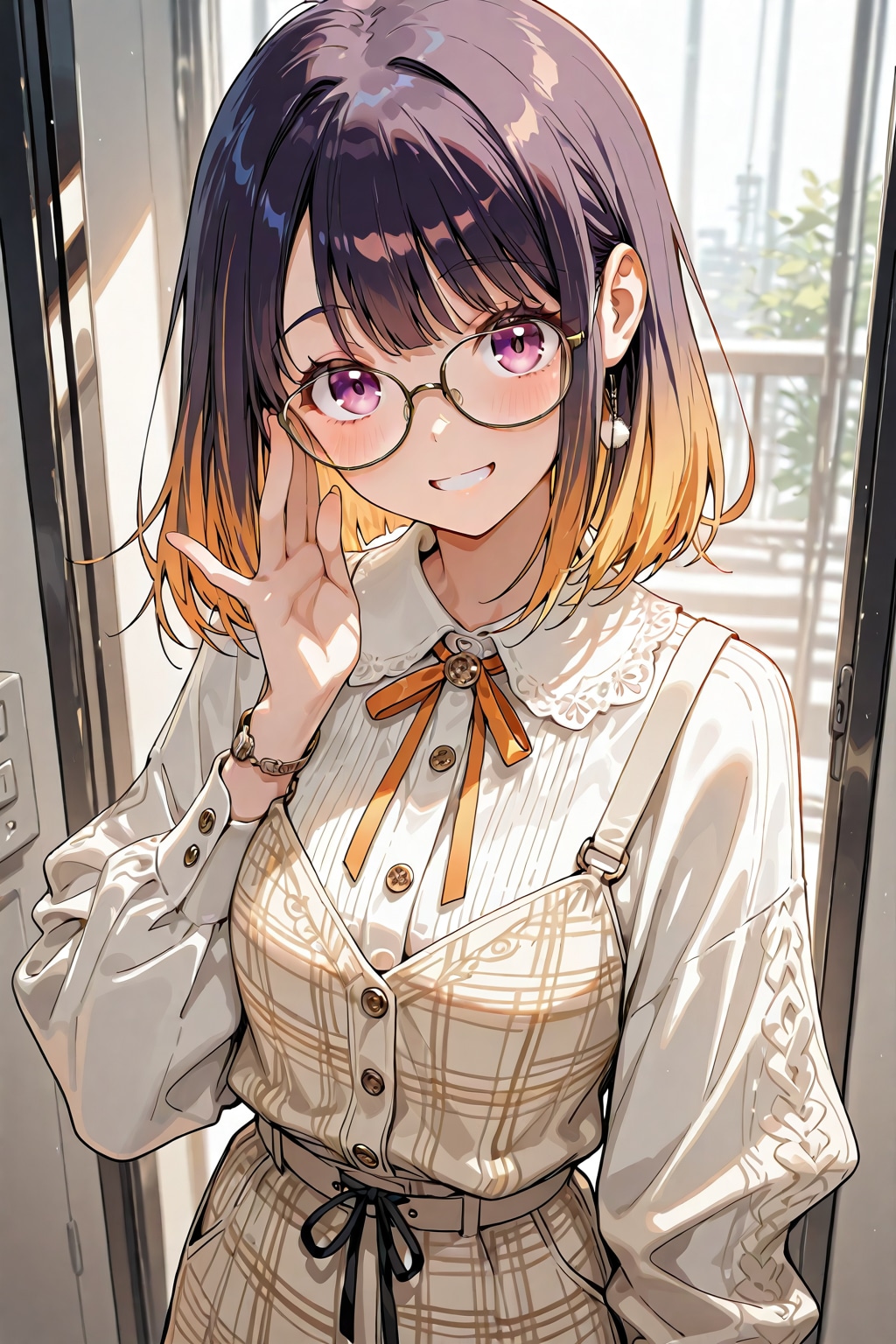 メガネ美少女 | の人気AIイラスト・グラビア