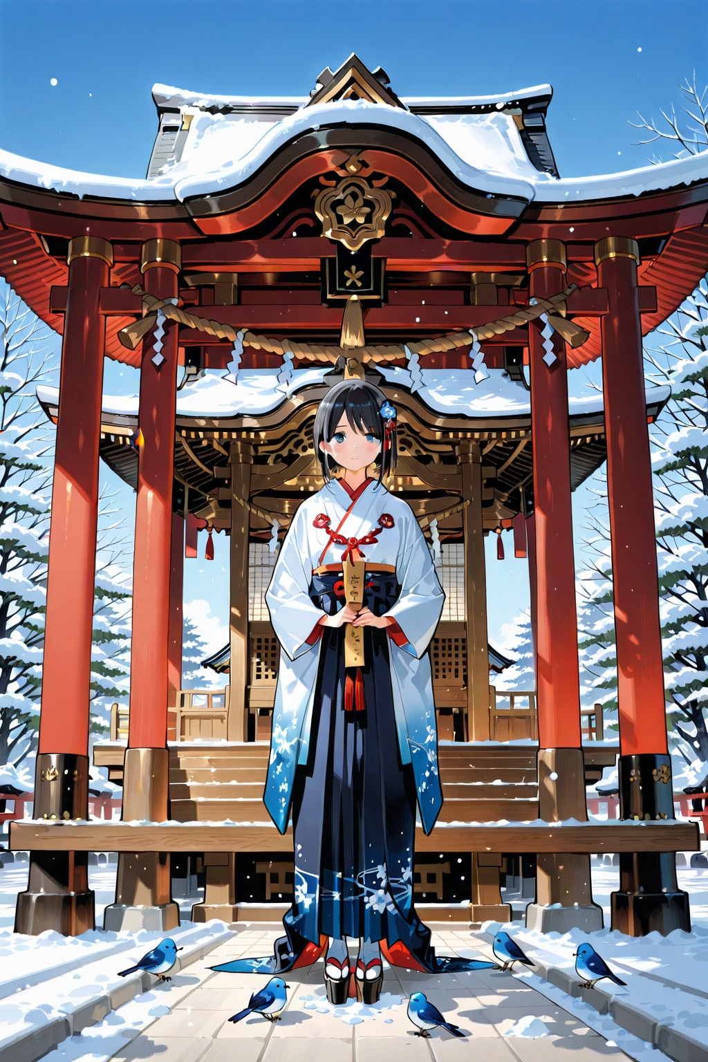 新年最初の幸せを呼ぶ青い祝詞