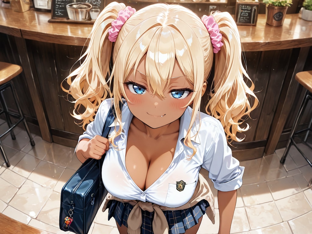 褐色・巨乳・ギャル