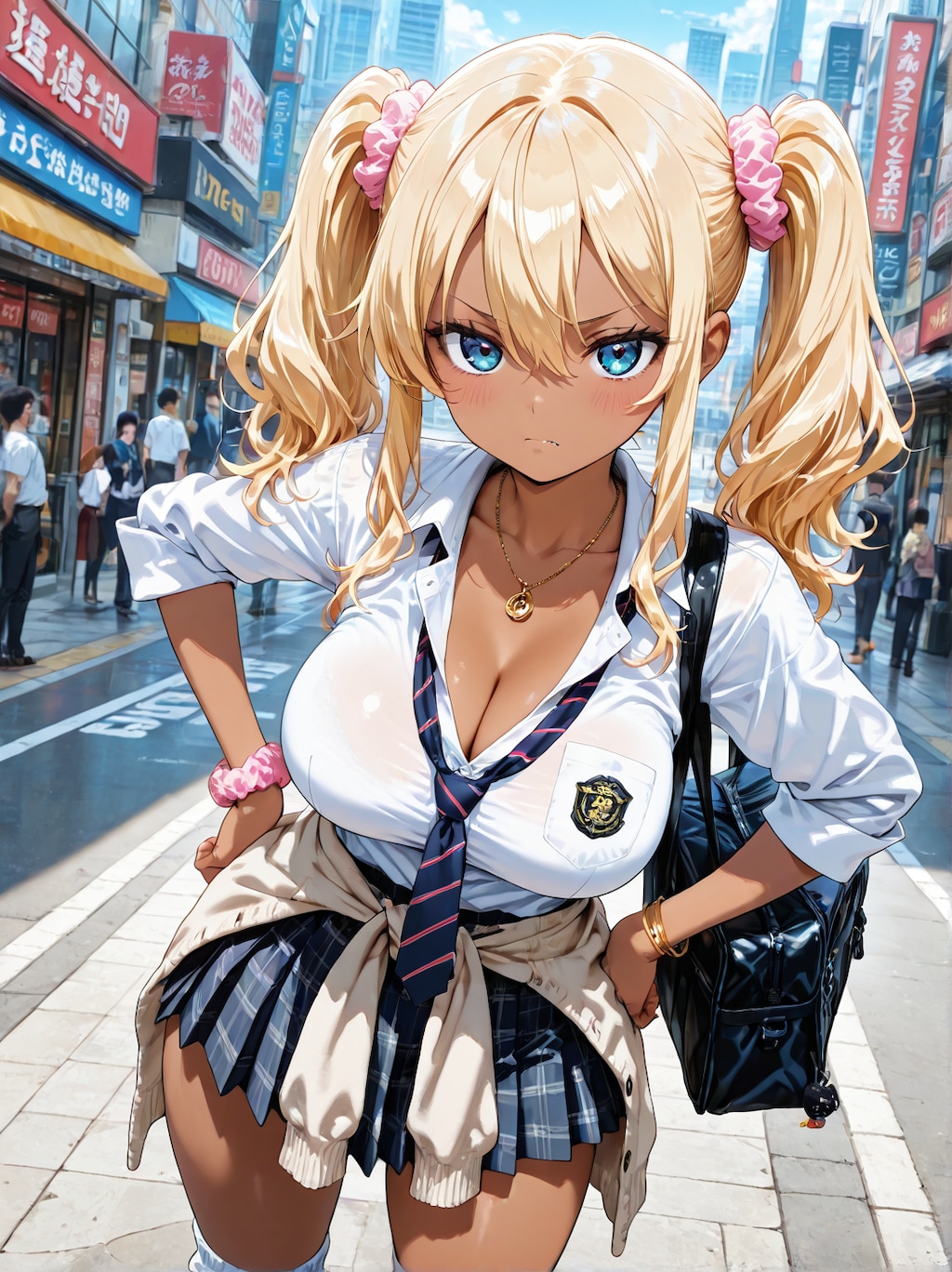 褐色・巨乳・ギャル