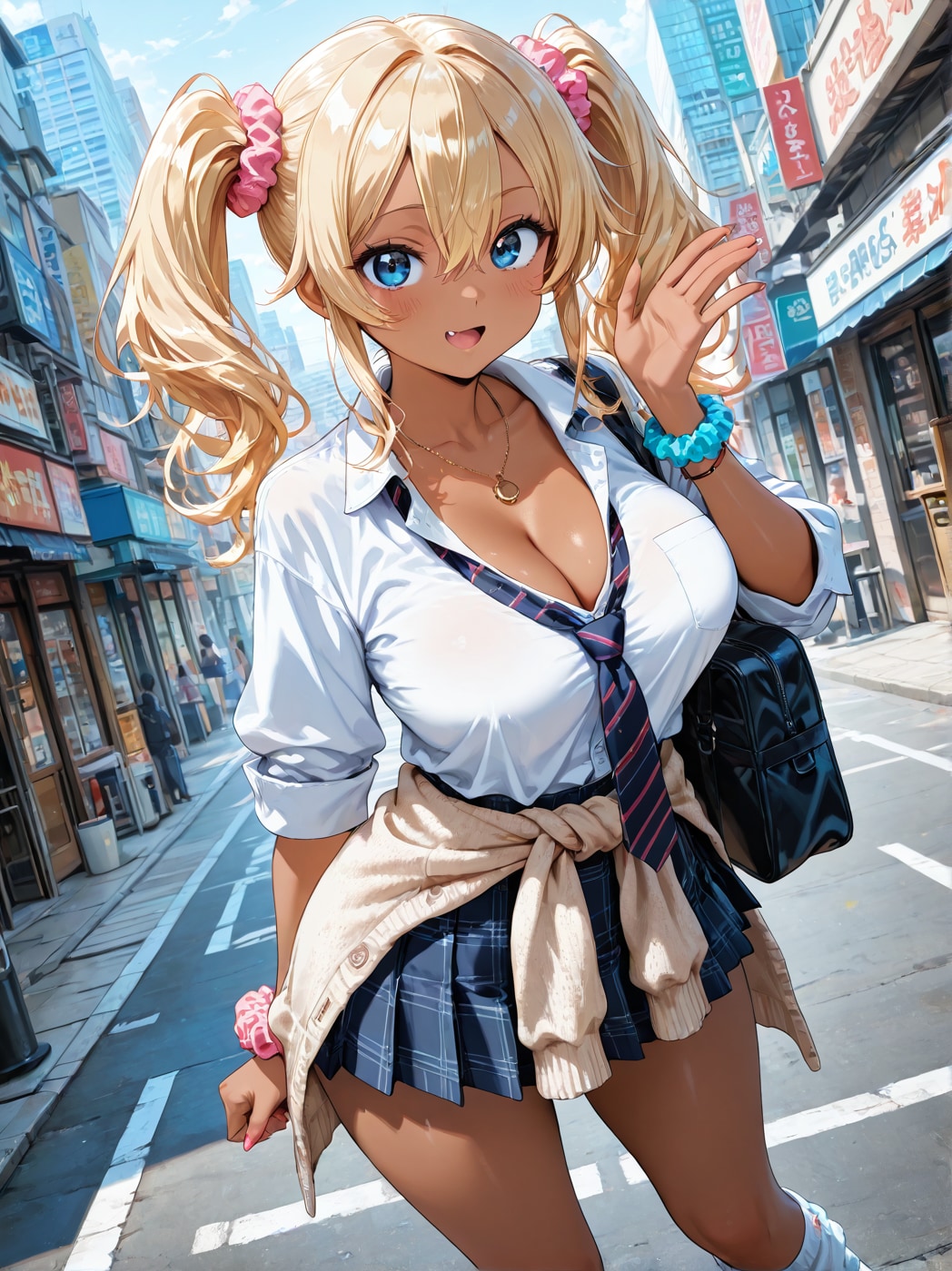 褐色・巨乳・ギャル