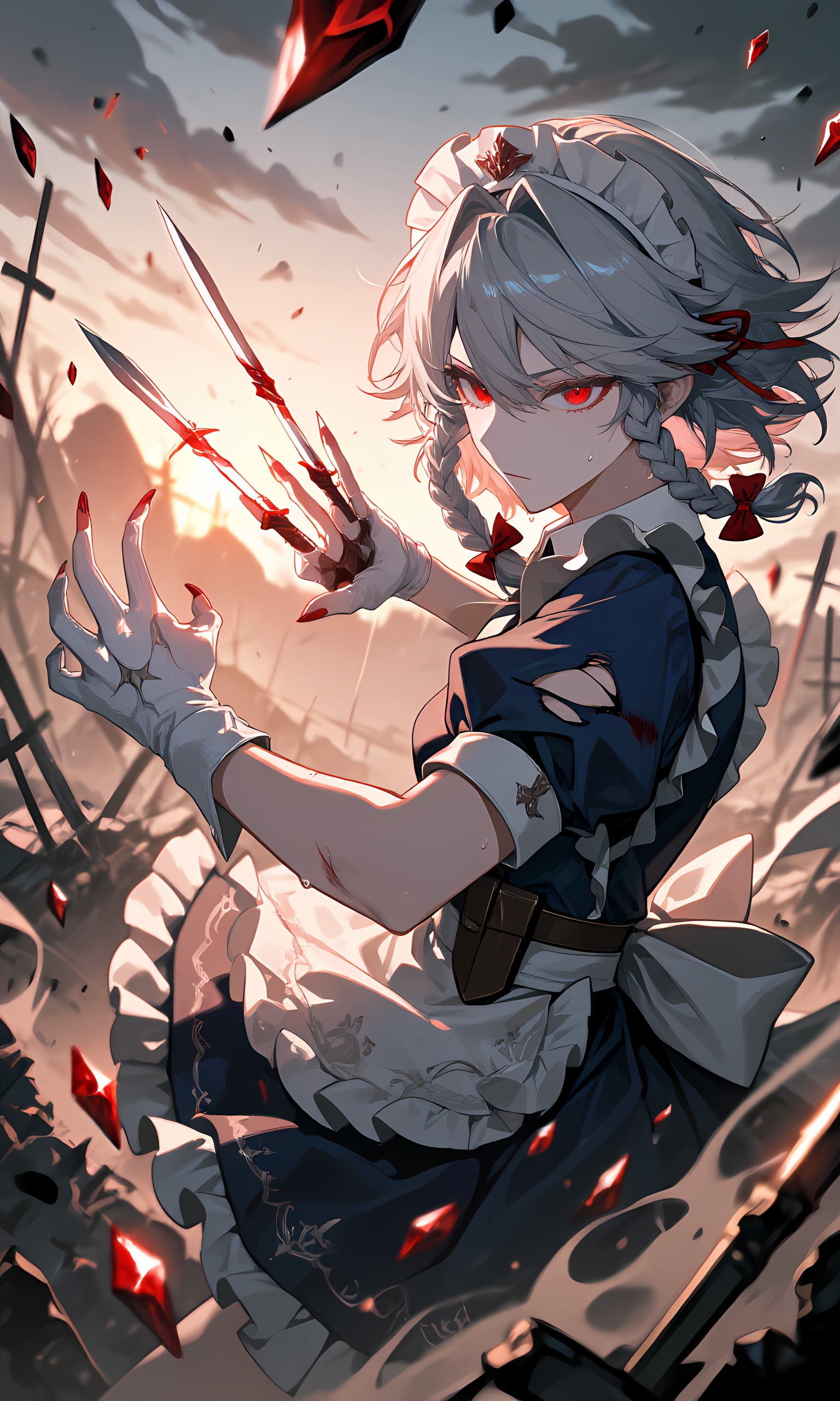 十六夜咲夜 | の人気AIイラスト・グラビア