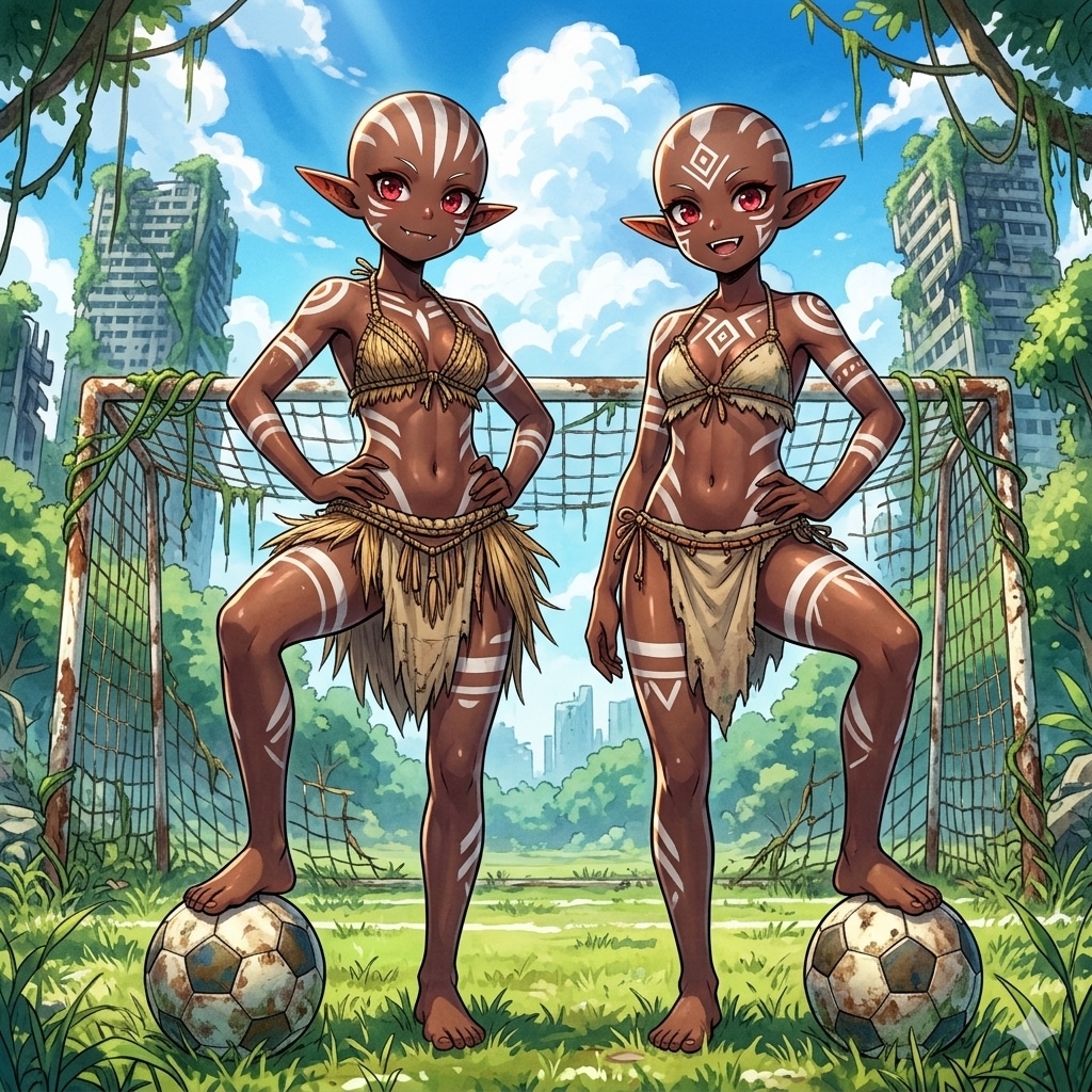 未来世紀⚽ダークエルフ　（キャラ素材習作）