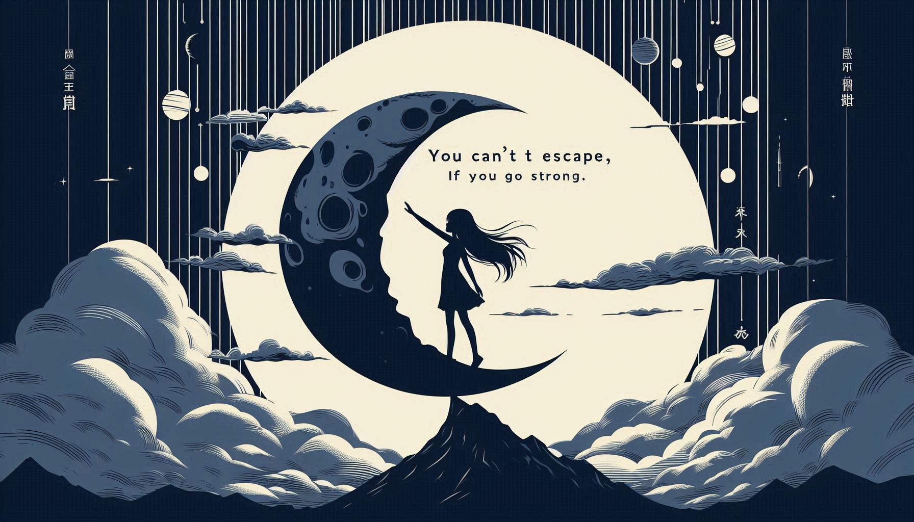 月と少女19 | の人気AIイラスト・グラビア