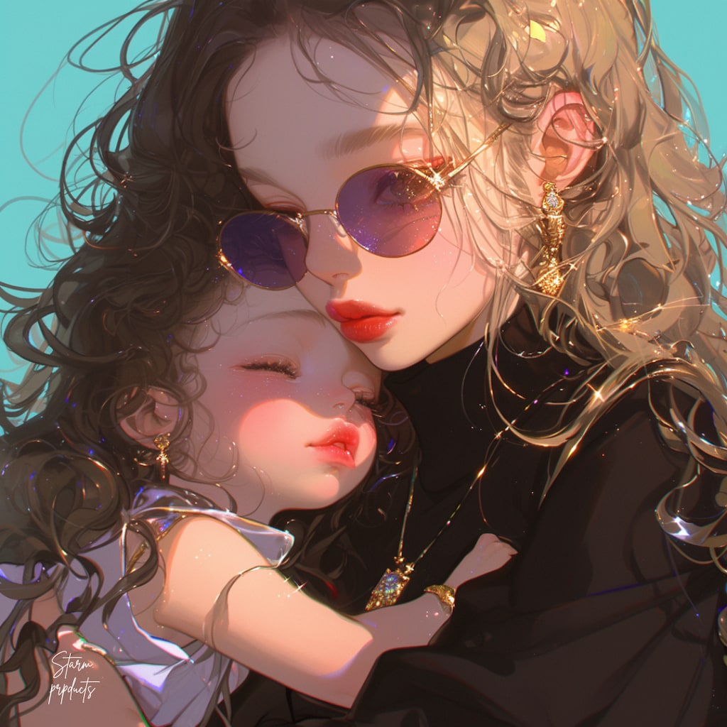 アイコンにどうぞ/ペアアイコン/お揃いアイコン/親子アイコン/ママアイコン