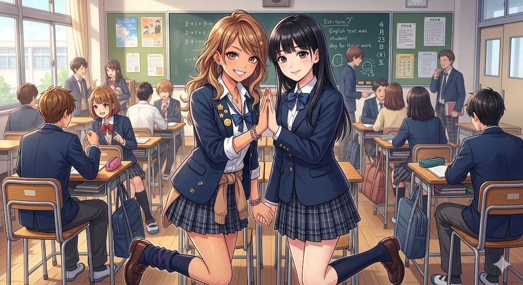 ギャルと清楚の双子