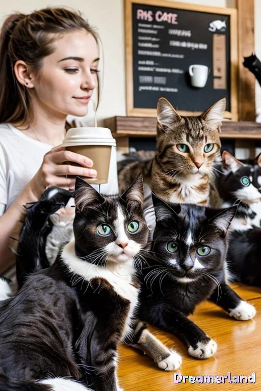 猫カフェ　1