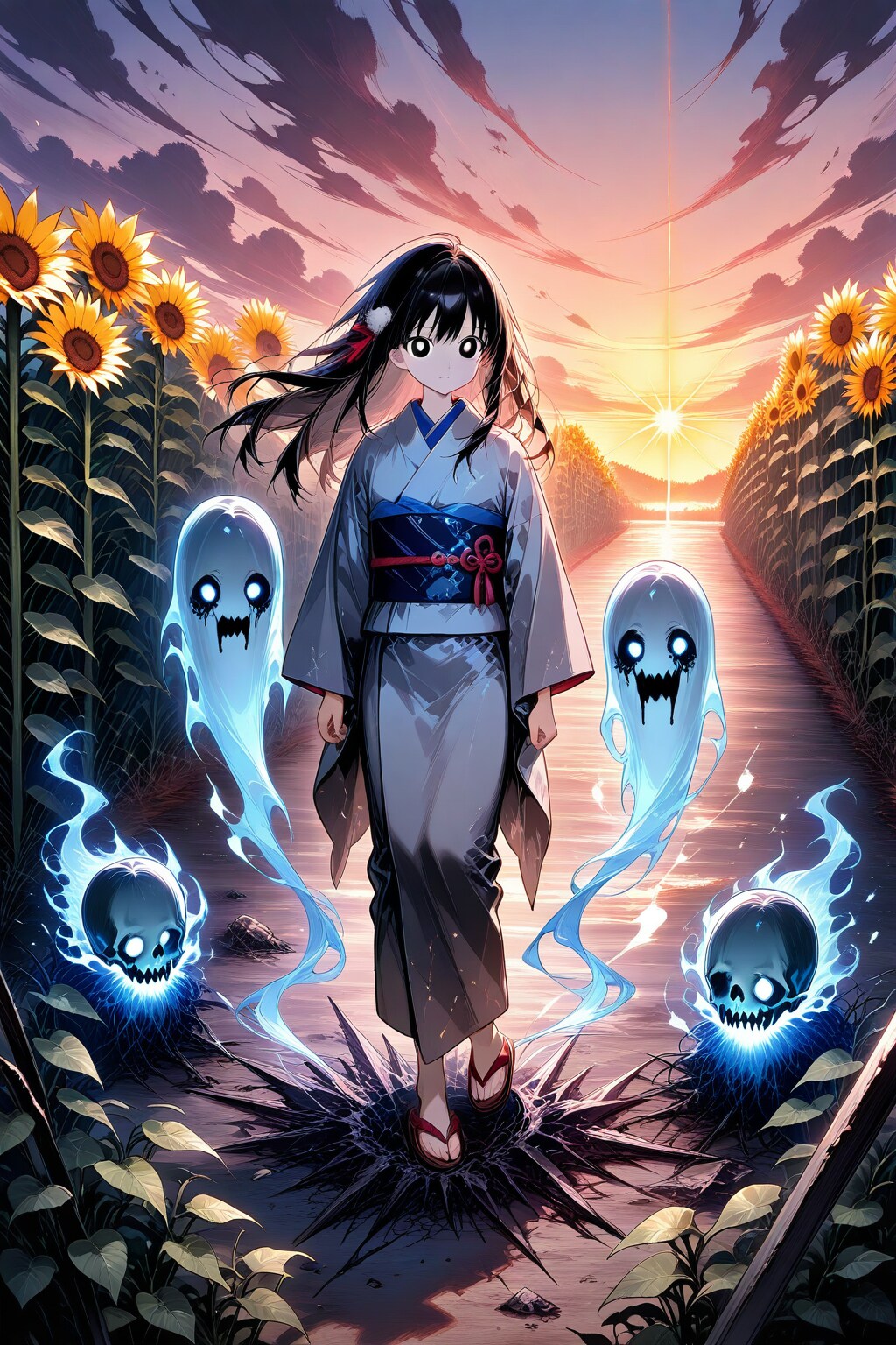 向日葵と幽霊少女