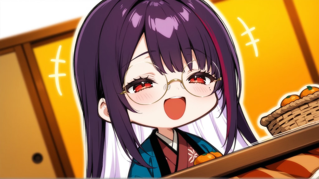 コタツにみかん！