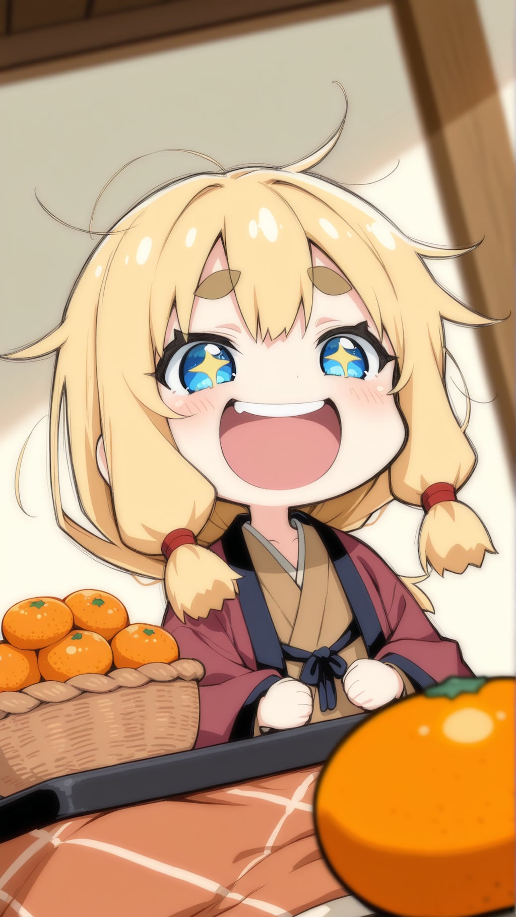 コタツにみかん！