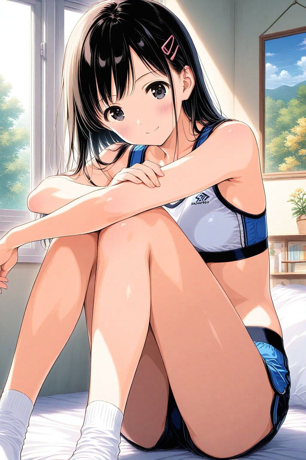 ストレッチする三女ちゃん⛄✨