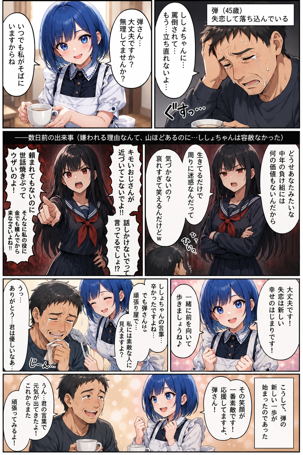 罵倒され涙を流す変態や　弾