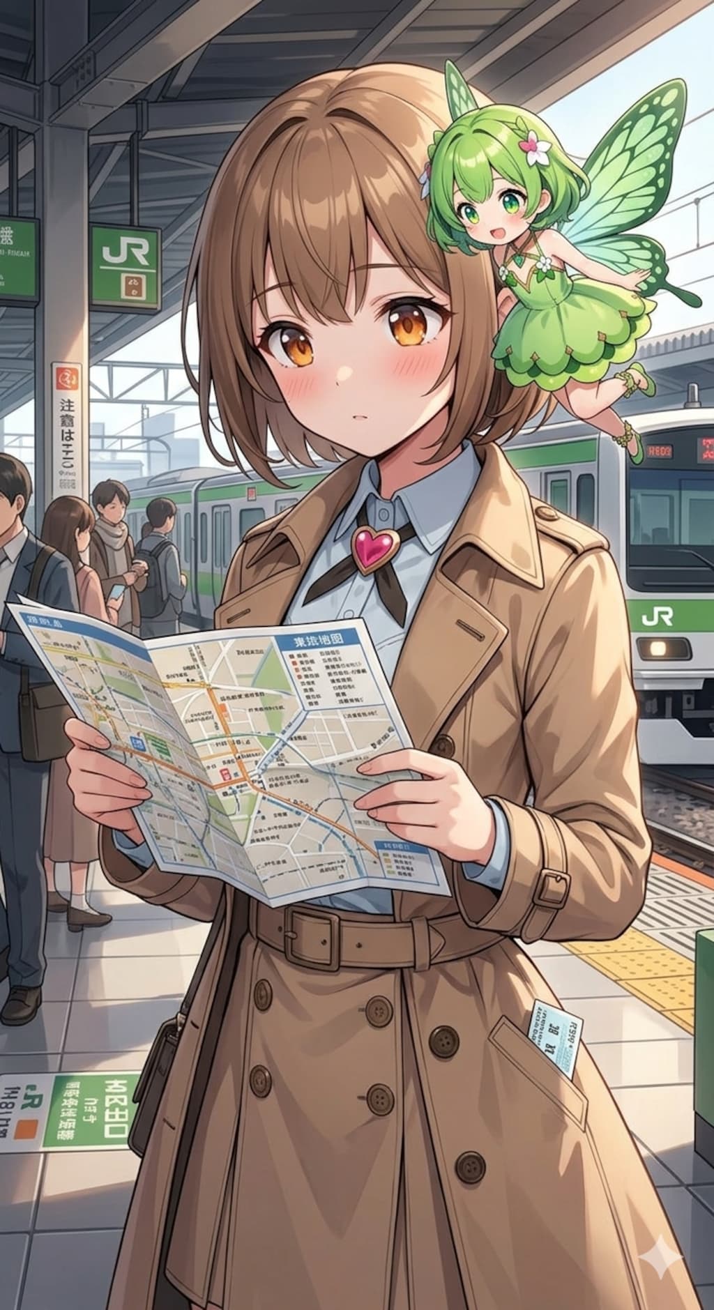 旅人少女と妖精さん〜今日は地図の日〜