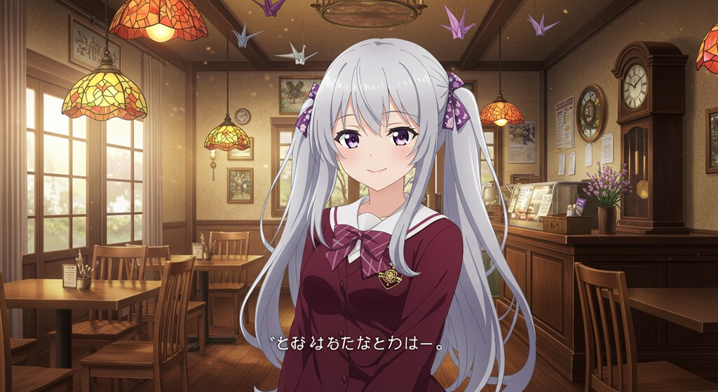 美少女ゲームの一コマ風