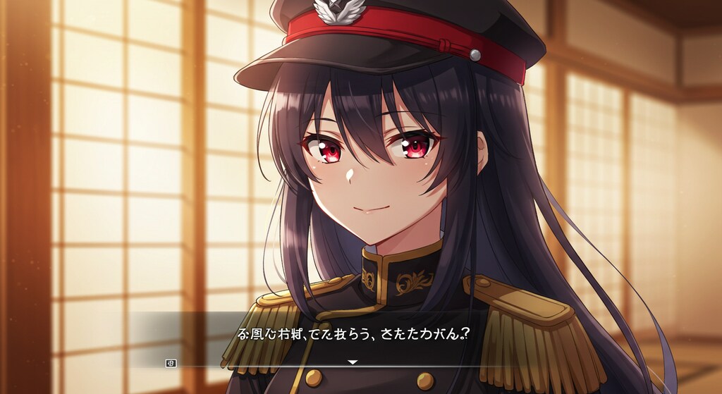 美少女ゲームの一コマ風