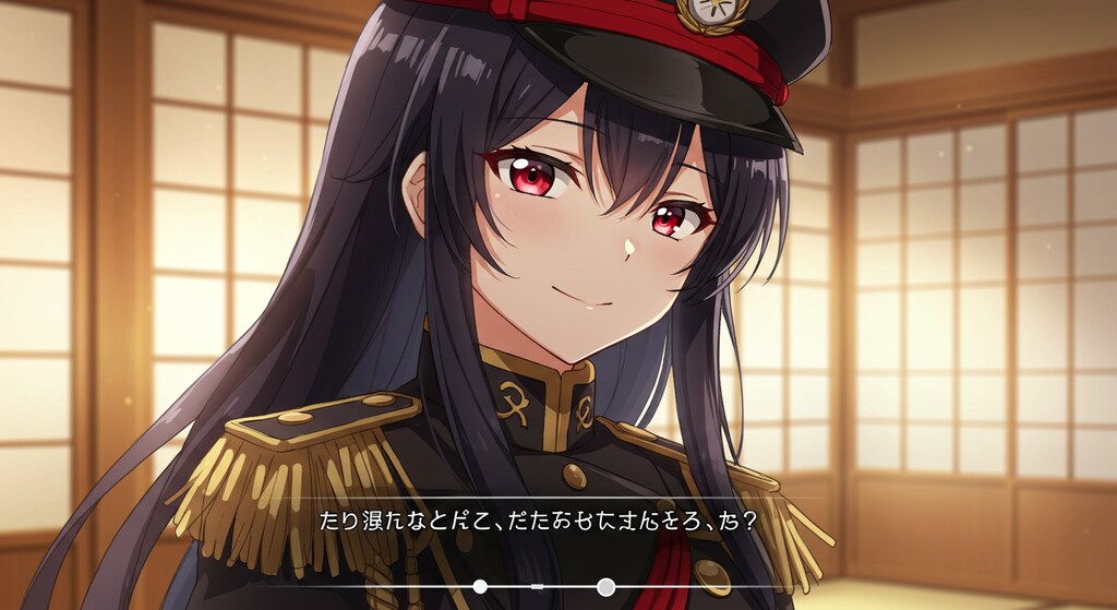 美少女ゲームの一コマ風