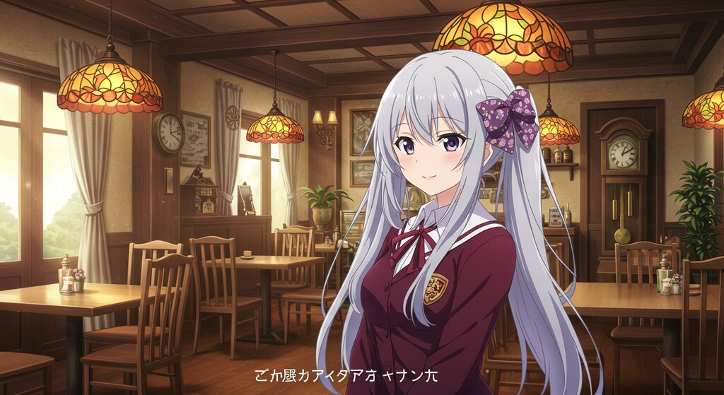 美少女ゲームの一コマ風