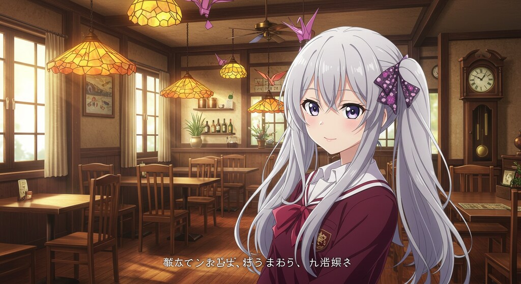 美少女ゲームの一コマ風