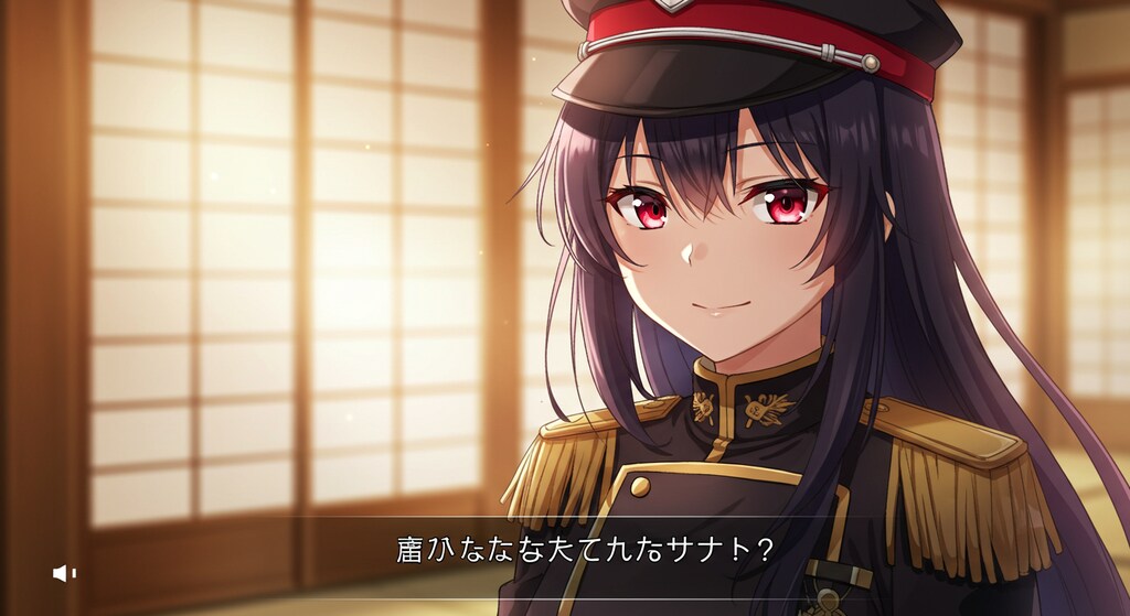 美少女ゲームの一コマ風