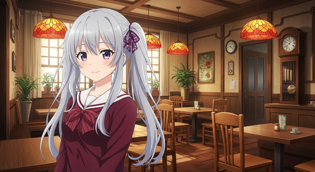 美少女ゲームの一コマ風