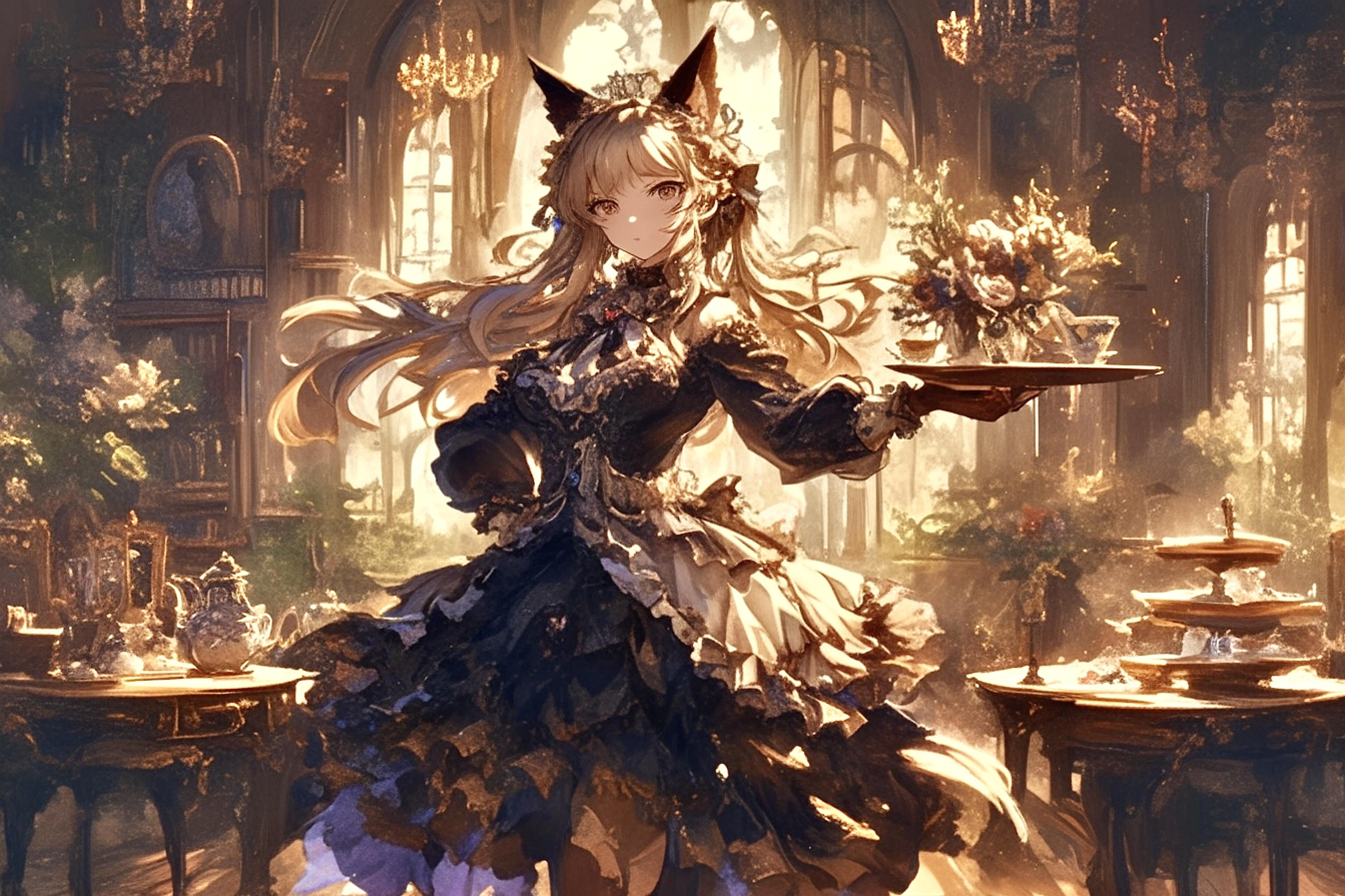 けもみみ✖︎メイド②🐾 | の人気AIイラスト・グラビア