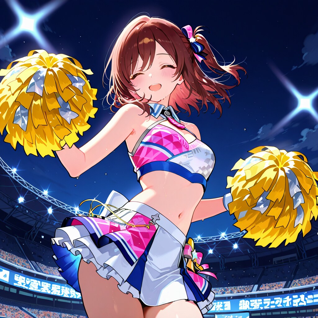 FROSTアイドル チア 二人組をPHOENIXで生成してみた