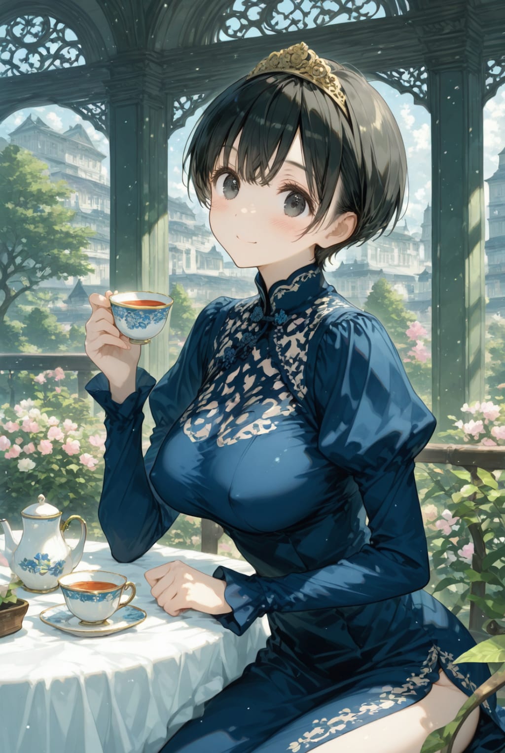 「せっかくですから、一緒にお茶でもいかがですか」のお姫様