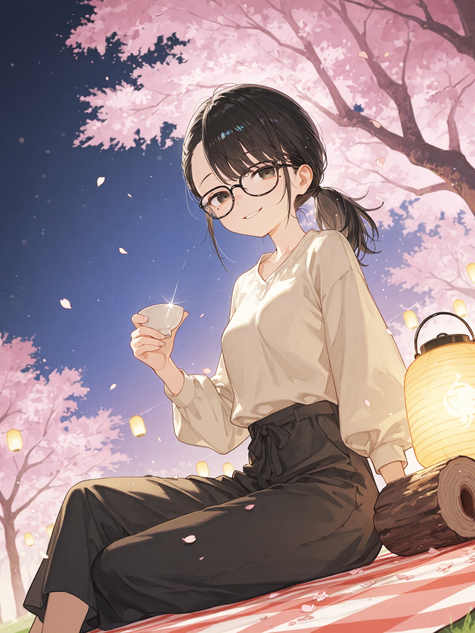 お花見日和 | の人気AIイラスト・グラビア