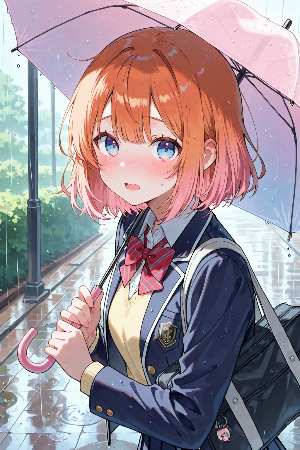 か、傘ないんだよね？　……入ってく？