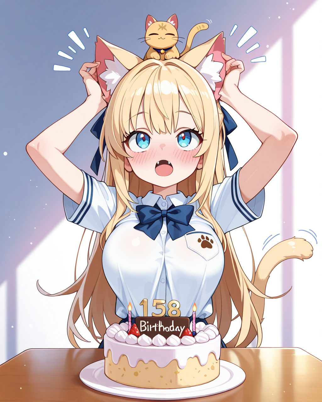 何故か誕生日に猫になってしまったナミちゃん