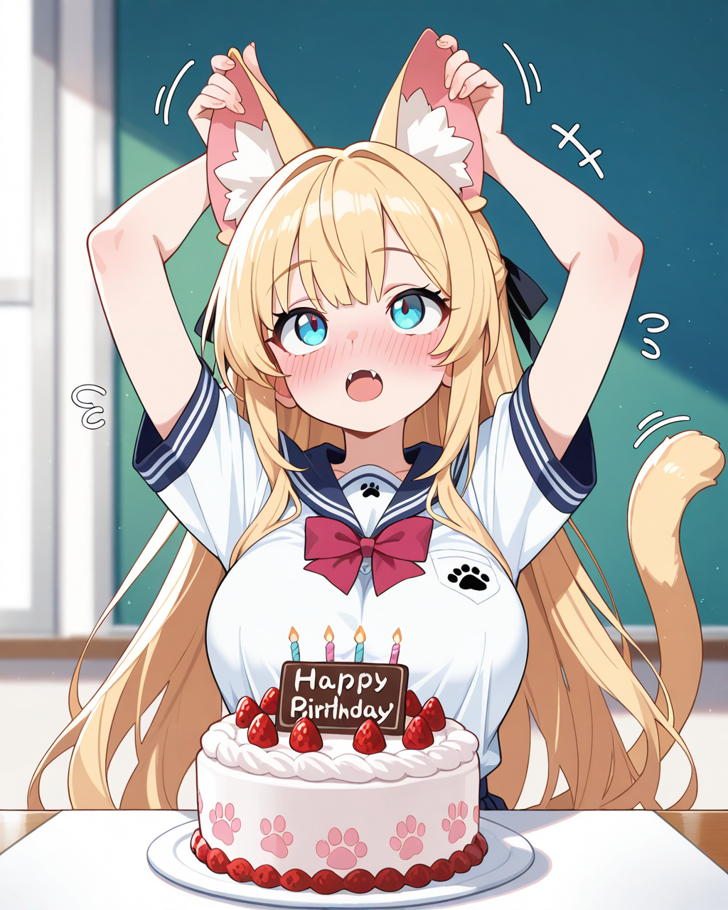 何故か誕生日に猫になってしまったナミちゃん